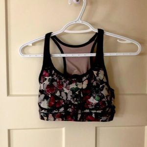 Lululemon energy bra in butterfly print
